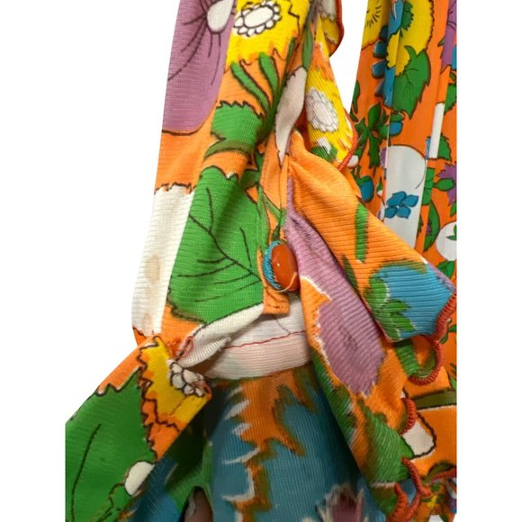 Vintage 70s Authentic Flower Child Maxi Dress - Picture 12 of 15